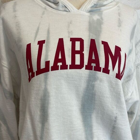 ALABAMA Roll Tide Tye-Dye Cropped hooded Sweatshirt - Picture 2 of 5